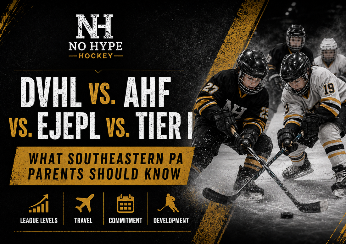 DVHL vs. AHF vs. EJEPL vs. Tier I Hockey: What Parents in Southeastern Pennsylvania Should Know
