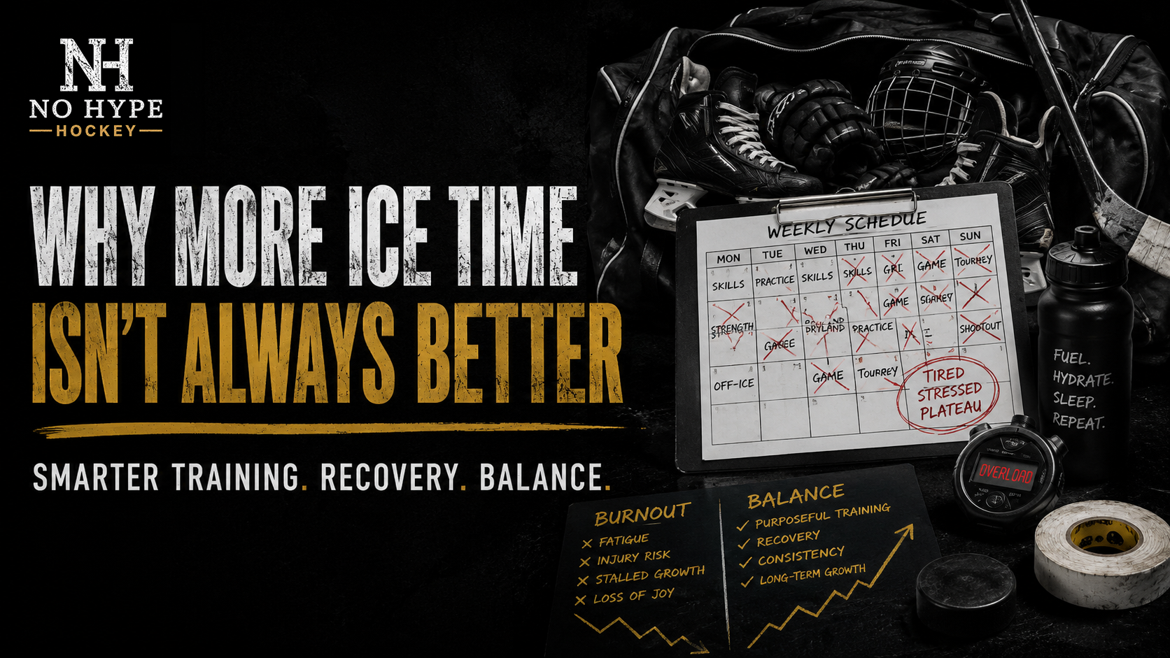 Why More Ice Time Is Not Always Better for Youth Hockey Players