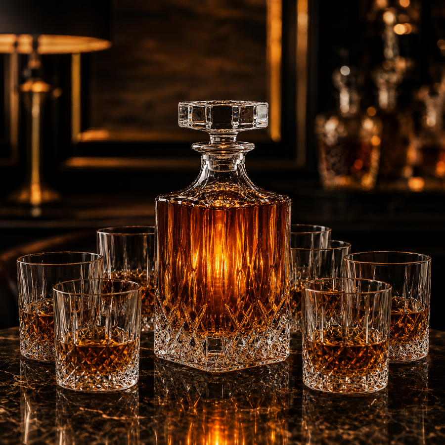 Whiskey Decanter Set — Home Setup