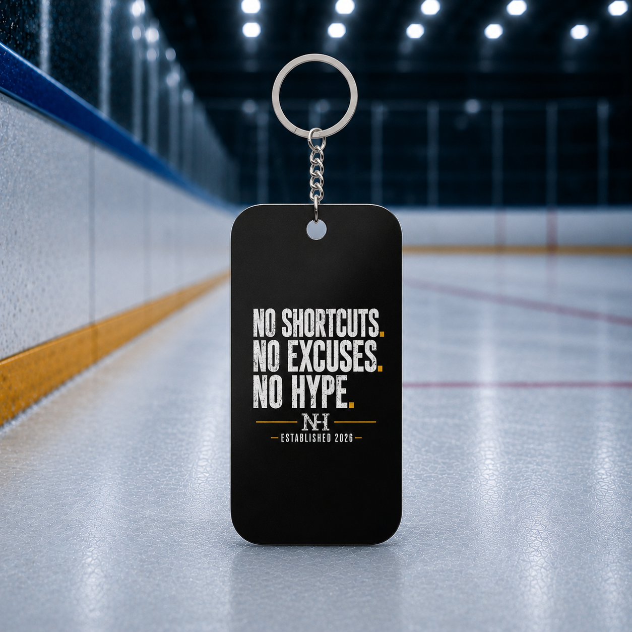 No Hype Hockey Keychain