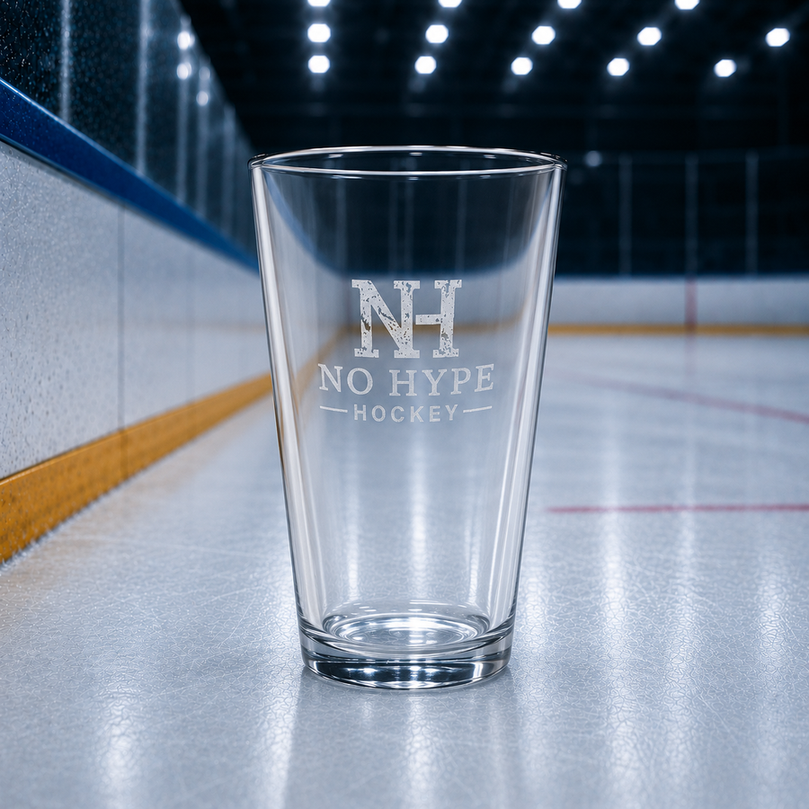 No Hype Hockey Pint Glass