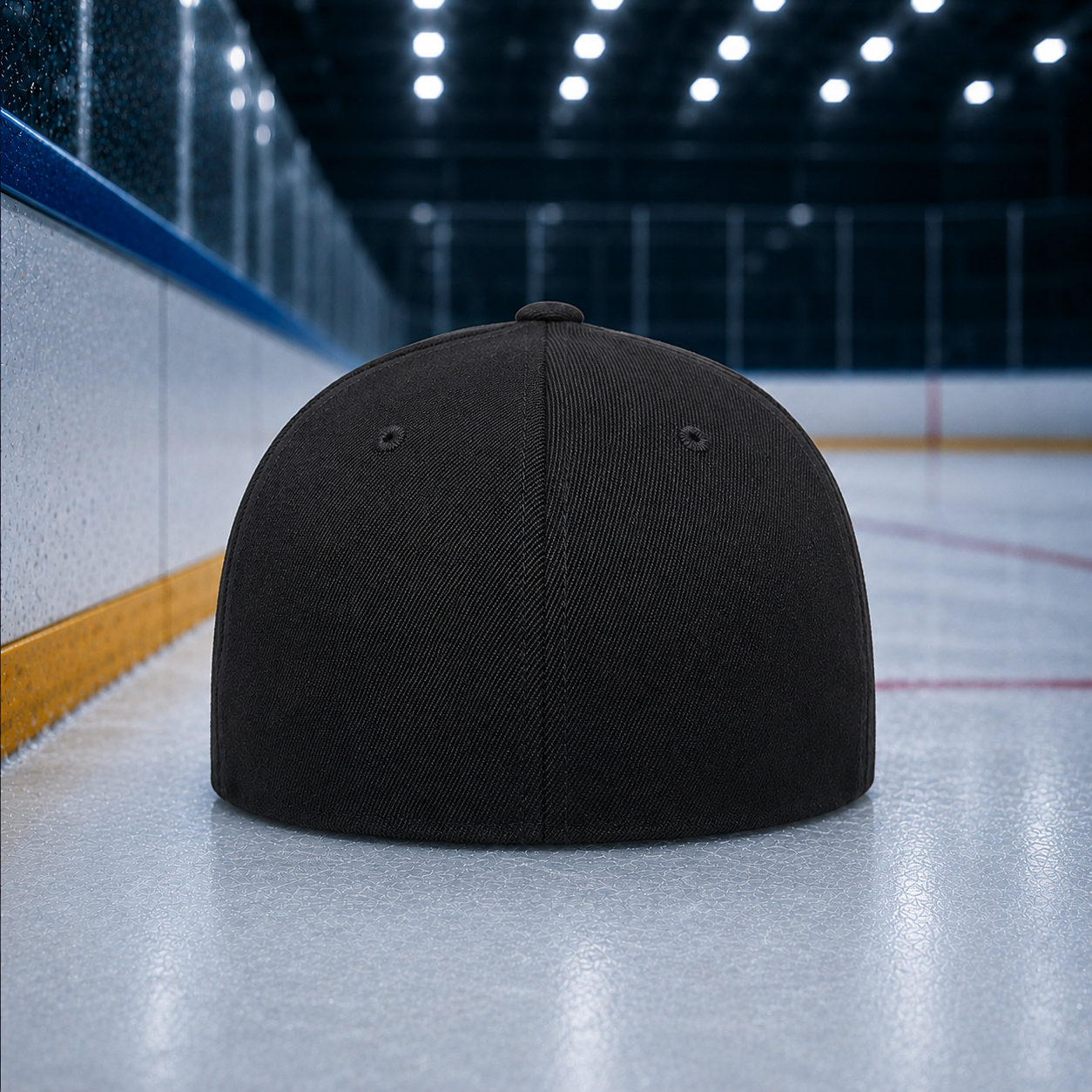 No Hype Hockey Fitted Baseball Hat