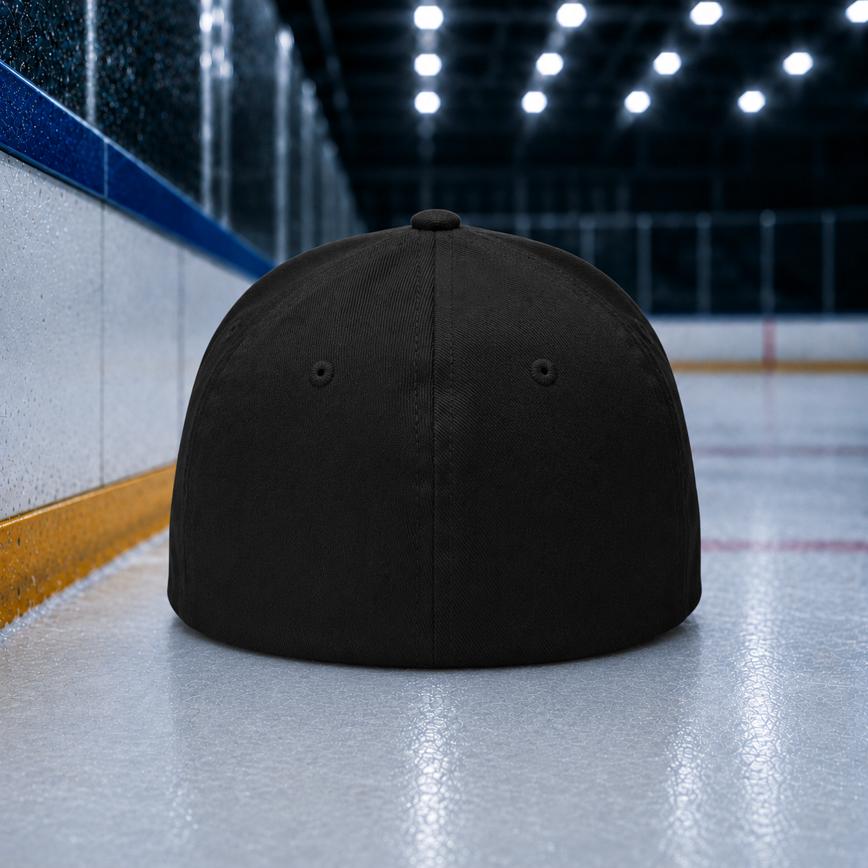 No Hype Hockey Fitted Baseball Cap
