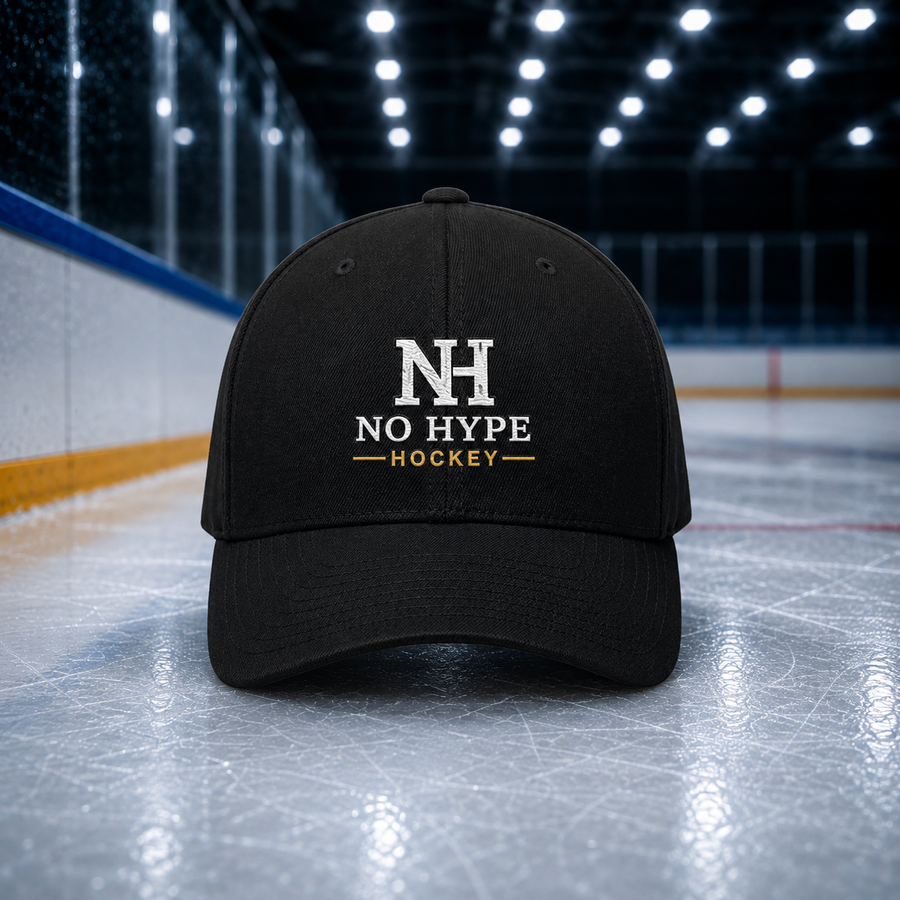 No Hype Hockey Fitted Baseball Cap