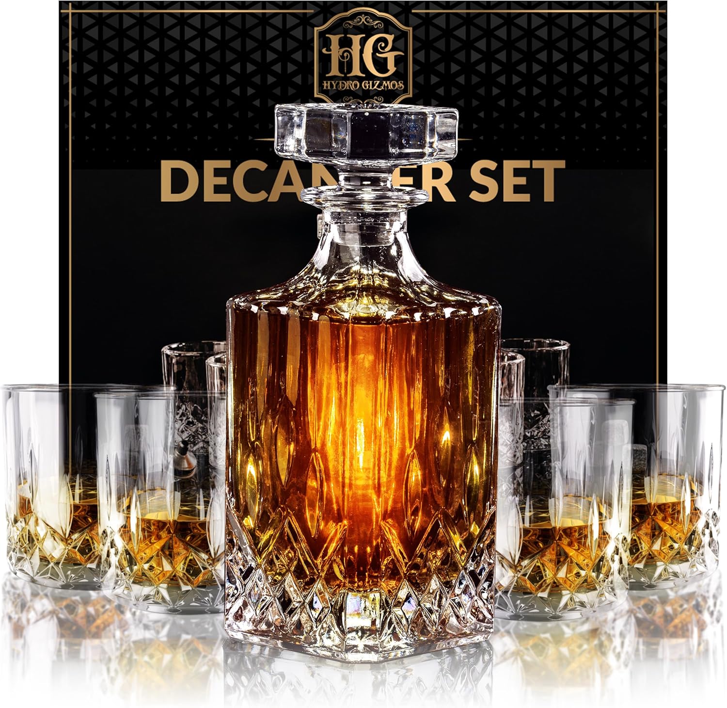 Whiskey Decanter Set (Home Setup)