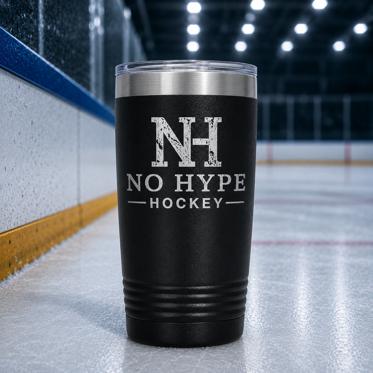 No Hype Hockey Black Rink Tumbler